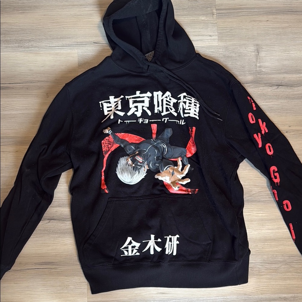 Black Graphic Tokyo Hoodie